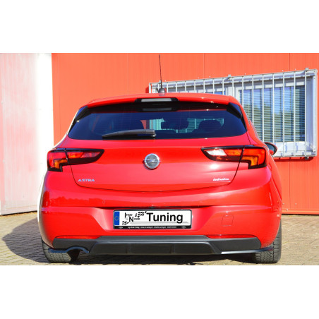 Diffusore paraurti posteriore inserto centrale e laterali Opel Astra K hatchback (Cod. IN-INE-560045