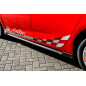 Set minigonne sottoporta con flaps anteriori e posteriori Opel Astra K hatchback (Cod. IN-INE-560050