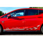 Set minigonne sottoporta con flaps anteriori e posteriori Opel Astra K hatchback (Cod. IN-INE-560050