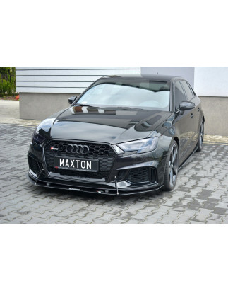 SPLITTER RACING ANTERIORE V.1 Audi RS3 Sportback 8V Facelift (Cod. M-AU-RS3-8VF-CNC-FD1A)
