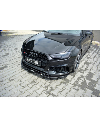 SPLITTER RACING ANTERIORE V.1 Audi RS3 Sportback 8V Facelift (Cod. M-AU-RS3-8VF-CNC-FD1A)