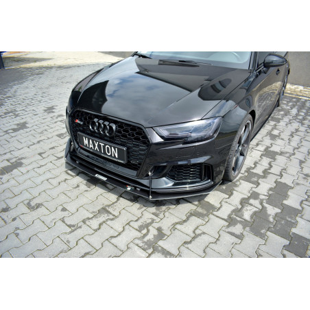 SPLITTER RACING ANTERIORE V.1 Audi RS3 Sportback 8V Facelift (Cod. M-AU-RS3-8VF-CNC-FD1A)