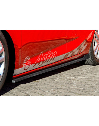 Set minigonne sottoporta con flaps posteriori Opel Astra K hatchback (Cod. IN-INE-560050EWH-ABS-2)