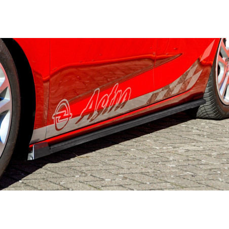 Set minigonne sottoporta con flaps anteriori Opel Astra K hatchback (Cod. IN-INE-560050EWV-ABS-C)