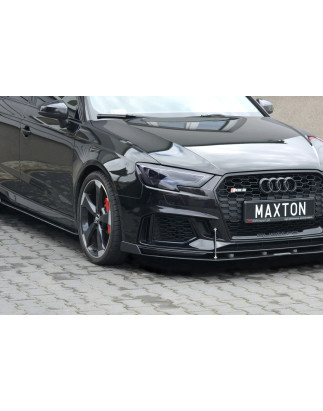 SPLITTER RACING ANTERIORE V.2 Audi RS3 Sportback 8V Facelift (Cod. M-AU-RS3-8VF-CNC-FD2A)