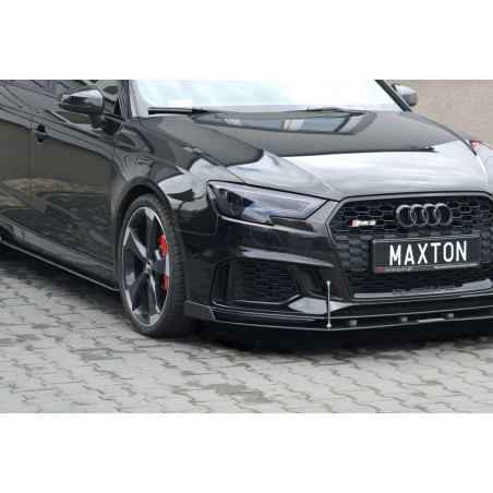 SPLITTER RACING ANTERIORE V.2 Audi RS3 Sportback 8V Facelift (Cod. M-AU-RS3-8VF-CNC-FD2A)