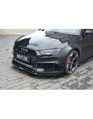 SPLITTER RACING ANTERIORE V.2 Audi RS3 Sportback 8V Facelift (Cod. M-AU-RS3-8VF-CNC-FD2A)