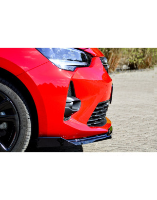 Spoiler paraurti anteriore in abs con flaps laterali Opel Corsa F GS-Line (Cod. IN-INE-570031FW-ABS)