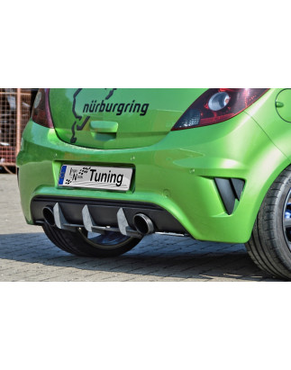 Sottoparaurti posteriore race look con flaps Opel Corsa D OPC        Nürburging Edition (Cod. IN-IN