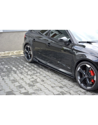 Diffusori minigonne racing V.2 Audi RS3 Sportback 8V Facelift (Cod. M-AU-RS3-8VF-CNC-SD2A)