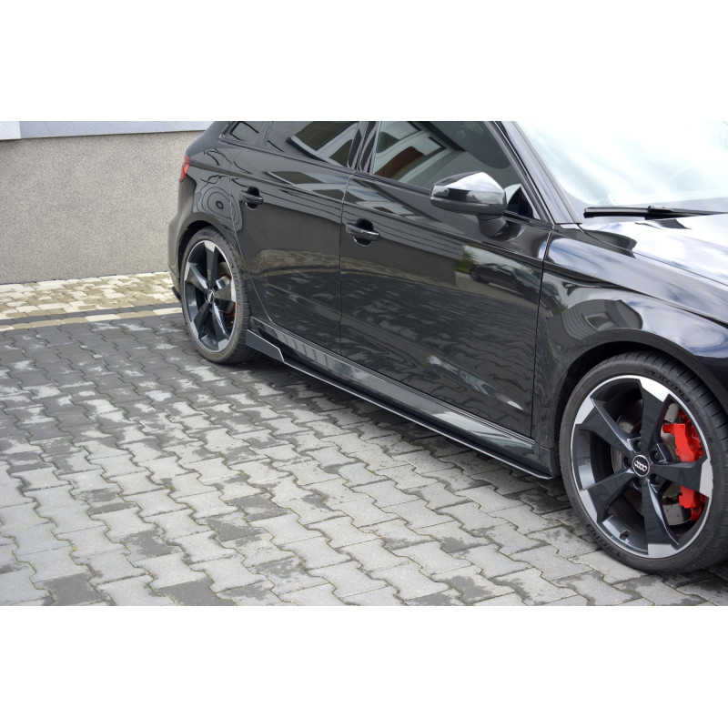 Diffusori minigonne racing V.2 Audi RS3 Sportback 8V Facelift (Cod. M-AU-RS3-8VF-CNC-SD2A)