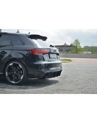 DIFFUSORE POSTERIORE V.1 Audi RS3 8V FL Sportback (Cod. M-AU-RS3-8VF-CNC-RS1A)