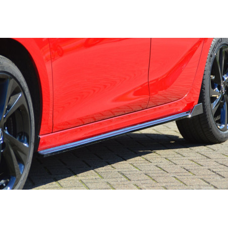 Set minigonne sottoporta con flaps posteriori Opel Corsa F (Cod. IN-INE-570050FWH-ABS-G-2)