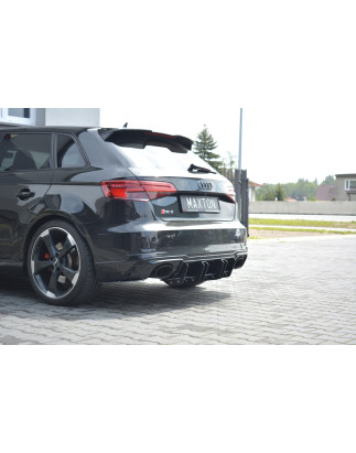 DIFFUSORE POSTERIORE V.2 Audi RS3 8V FL Sportback (Cod. M-AU-RS3-8VF-CNC-RS2A)
