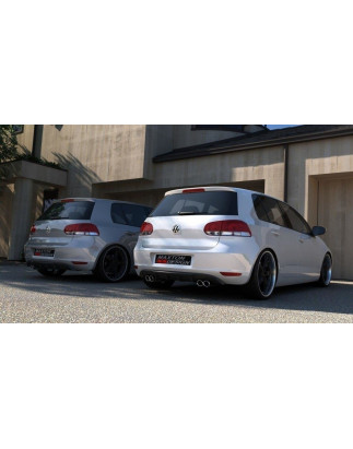 Sottoparaurti posteriore VW GOLF VI WITH 2 scarico HOLE (Cod. M-VW-GO-6-RS2G)