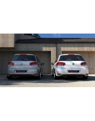 Sottoparaurti posteriore VW GOLF VI WITH 2 scarico HOLE (Cod. M-VW-GO-6-RS2G)