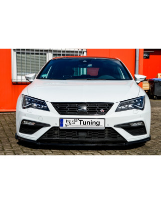 Spoiler paraurti anteriore in abs con flaps laterali Seat Leon 3 Facelift (Cod. IN-INE-700031C-ABS(F