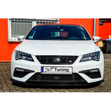 Spoiler paraurti anteriore in abs con flaps laterali Seat Leon 3 Facelift (Cod. IN-INE-700031C-ABS(F