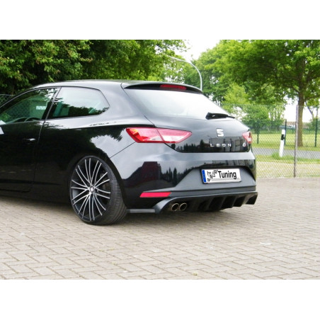 Sottoparaurti posteriore incl. Diffusore posteriore3 tlg. Seat Leon 3  5F (Cod. IN-INE-700045C-ABS  
