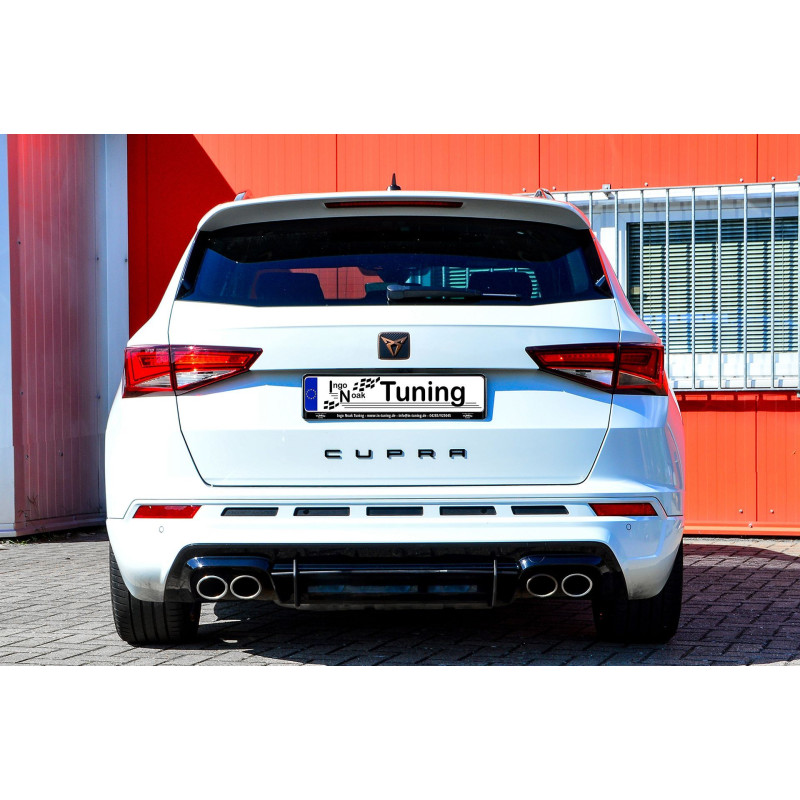 Sottoparaurti posteriore race look con flaps( adatto per AHK) Cupra Ateca 5FP (Cod. IN-INE-740045RRT