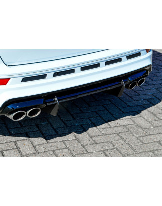 Sottoparaurti posteriore race look con flaps( adatto per AHK) Cupra Ateca 5FP (Cod. IN-INE-740045RRT