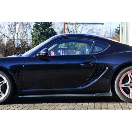 Set minigonne Cup con flaps posteriori Race look Porsche Cayman 987 (Cod. IN-INE-920050WH-ABS-4)