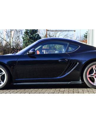 Set minigonne Cup con flaps posteriori Race look Porsche Cayman 987 (Cod. IN-INE-920050WH-ABS-G-3)