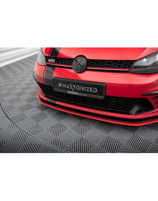SPLITTER ANTERIORE Volkswagen Golf GTI Clubsport Mk7  (Cod. M-VW-GO-7-GTI-CS-FD1RED)