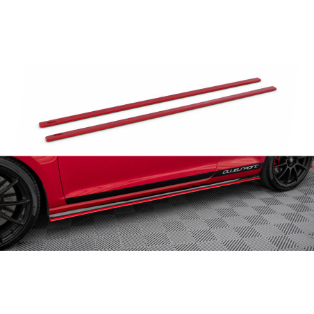 Diffusori minigonne Volkswagen Golf GTI Clubsport Mk7  (Cod. M-VW-GO-7-GTI-CS-SD1RED)