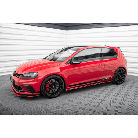 Diffusori minigonne Volkswagen Golf GTI Clubsport Mk7  (Cod. M-VW-GO-7-GTI-CS-SD1RED)