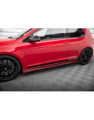 Diffusori minigonne Volkswagen Golf GTI Clubsport Mk7  (Cod. M-VW-GO-7-GTI-CS-SD1RED)
