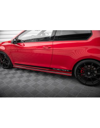 Diffusori minigonne Volkswagen Golf GTI Clubsport Mk7  (Cod. M-VW-GO-7-GTI-CS-SD1RED)