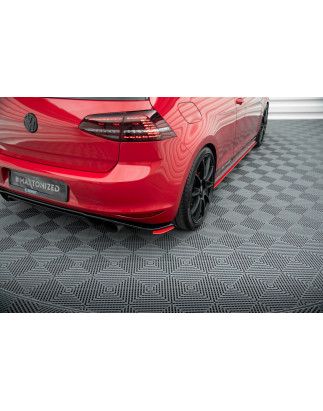 Splitters posteriori laterali Volkswagen Golf GTI Clubsport Mk7 (Cod. M-VW-GO-7-GTI-CS-RSD1RED)