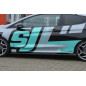 Set minigonne laterali Cup look con flaps laterali Ford Fiesta ST MK8 JHH (Cod. IN-INE-CUP5501780-AB