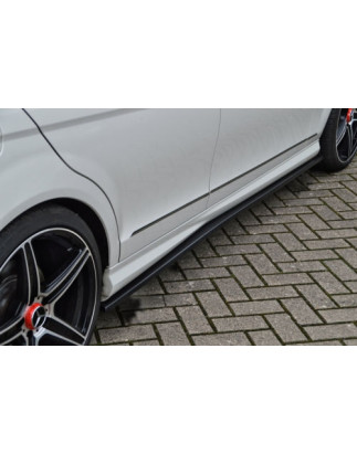 Set minigonne laterali Cup look MercedesBenz C-Klasse W204/ S204/ C204 AMG-Line berlina + T-Modell (