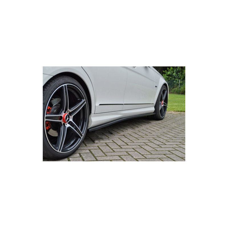 Set minigonne laterali Cup look MercedesBenz C-Klasse W204/ S204/ C204 AMG-Line berlina + T-Modell (