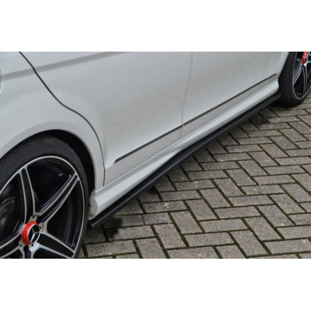 Set minigonne laterali Cup look MercedesBenz C-Klasse W204/ S204/ C204 AMG-Line berlina + T-Modell (