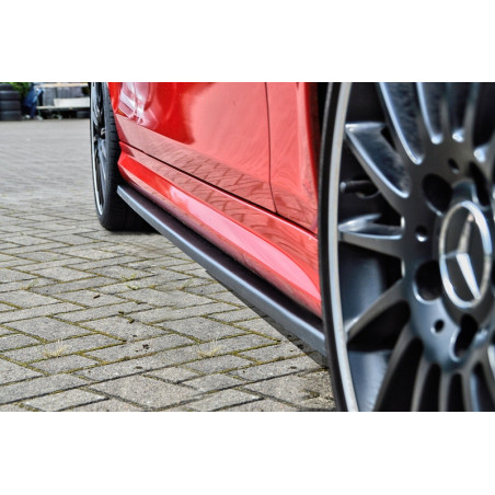 Set minigonne laterali Cup look MercedesBenz C63 AMG Typ 204 Coupe (Cod. IN-INE-CUPS501991-ABS)