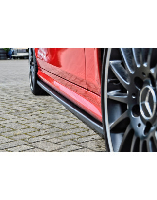 Set minigonne laterali Cup look MercedesBenz C63 AMG Typ 204 Coupe (Cod. IN-INE-CUPS501991-ABS-G)