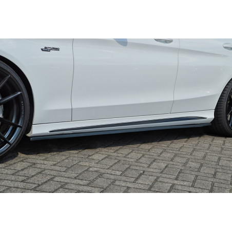 Set minigonne laterali Cup look MercedesBenz C43 AMG W205 (Cod. IN-INE-CUPS502064-ABS)