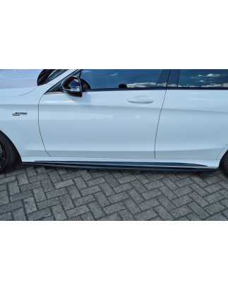 Set minigonne laterali Cup look MercedesBenz C43 AMG W205 (Cod. IN-INE-CUPS502064-ABS)