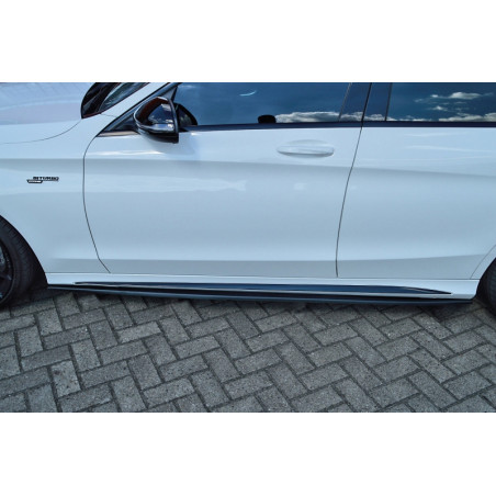 Set minigonne laterali Cup look MercedesBenz C43 AMG W205 (Cod. IN-INE-CUPS502064-ABS)