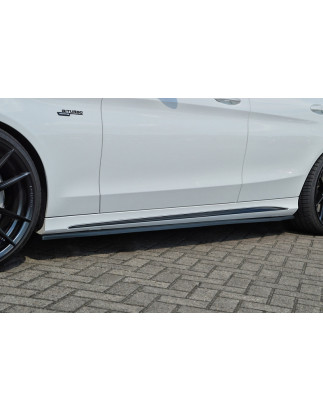 Set minigonne laterali Cup look MercedesBenz C43 AMG W205 (Cod. IN-INE-CUPS502064-ABS-G)