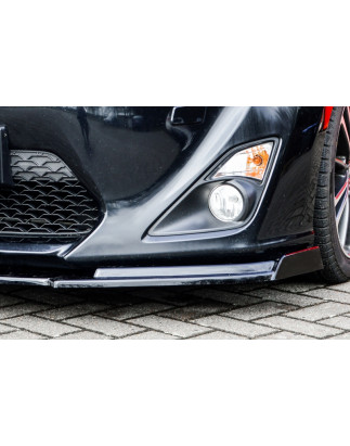 Spoiler paraurti anteriore in abs con flaps laterali Toyota GT86 ZN (Cod. IN-INE-TO10500031-ABS(W))