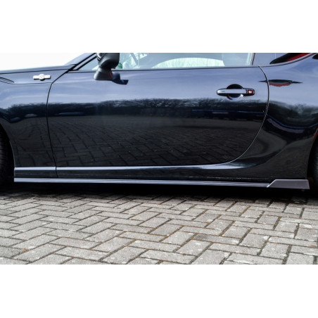 Set minigonne sottoporta con flaps posteriori Toyota GT86 ZN (Cod. IN-INE-TO10500050-ABS(WH)-C)