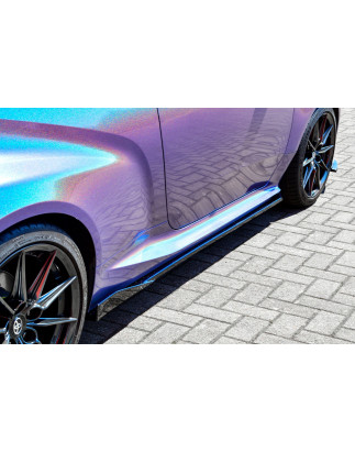 Set minigonne sottoporta con flaps posteriori Toyota Yaris GR XP21 (Cod. IN-INE-TO10530050-ABS(WH))