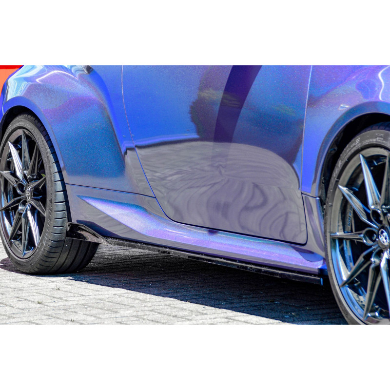Set minigonne sottoporta con flaps posteriori Toyota Yaris GR XP21 (Cod. IN-INE-TO10530050-ABS(WH)-G