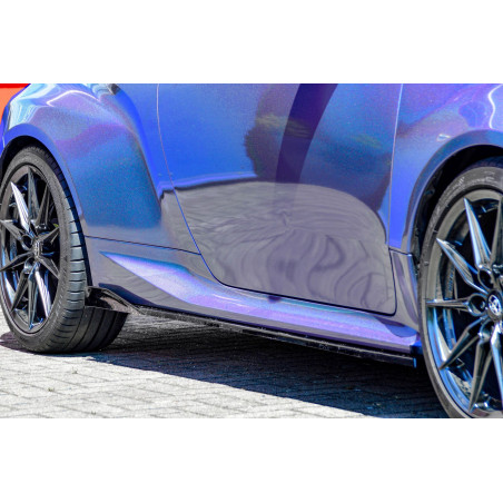 Set minigonne sottoporta con flaps posteriori Toyota Yaris GR XP21 (Cod. IN-INE-TO10530050-ABS(WH)-G