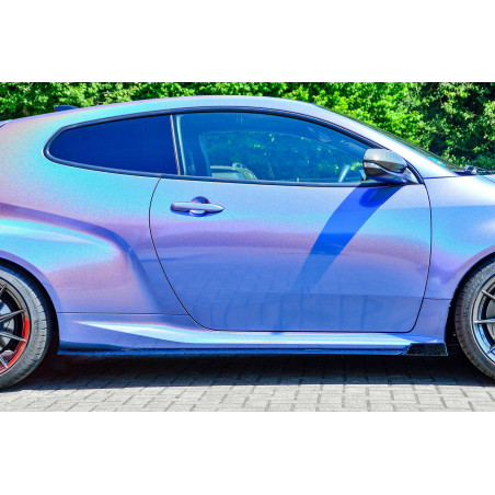 Set minigonne sottoporta con flaps anteriori Toyota Yaris GR XP21 (Cod. IN-INE-TO10530050-ABS(WV)-C)