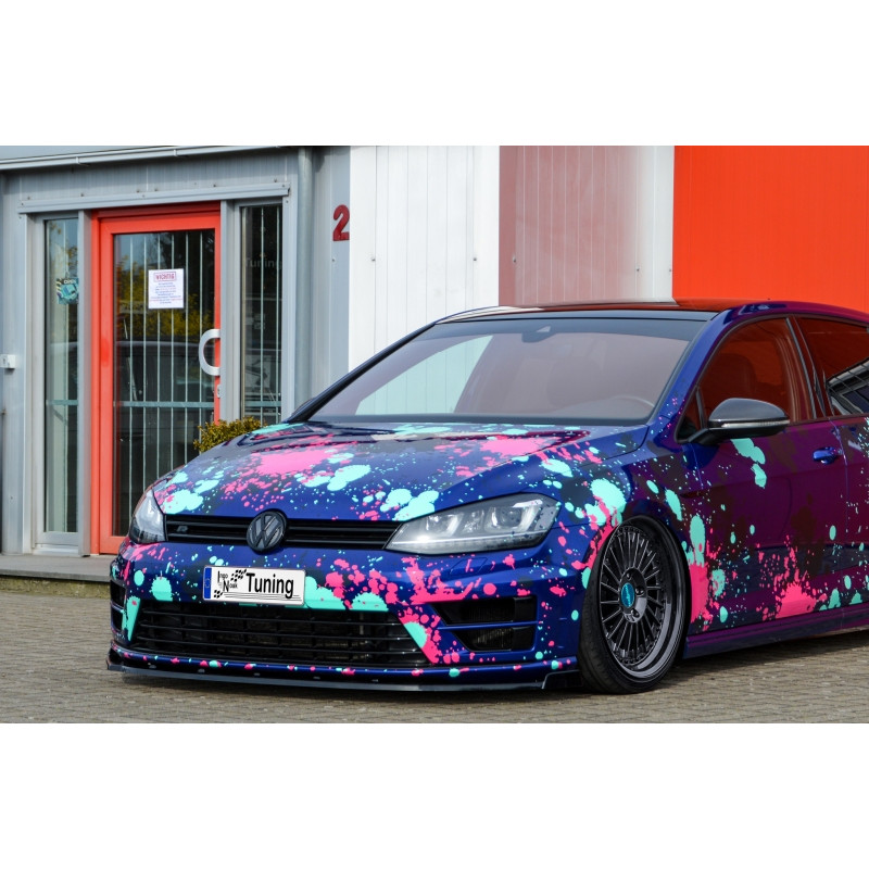 Cup Spoiler paraurti con flaps  VW Golf 7 R  (Cod. IN-INF-280031-7RW-ABS)